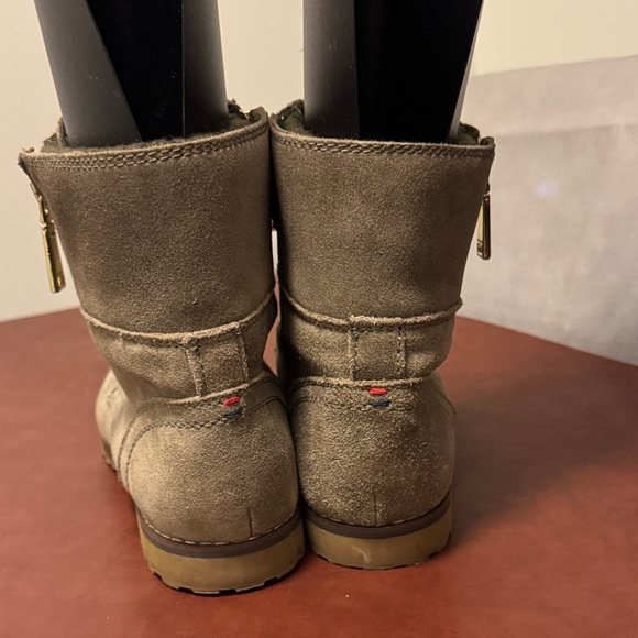 Tommy Hilfiger Women's Lace-Up Suede Boots - Taupe - Picture 5 of 11
